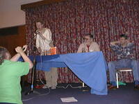 Mike Siddall and microphone